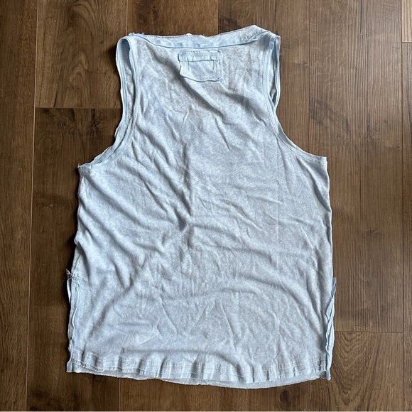 NWT Free People Love Language Tank Top in Blue Dewshine - Size Small - Picture 5 of 10
